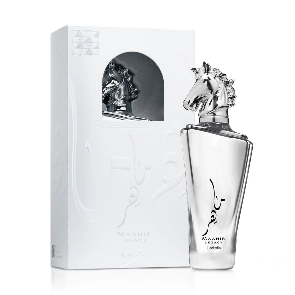 Lattafa Perfumes | Maahir Legacy - Mens Fragrance - 3.4 oz (100ml) Single Item - Aromatic and Citrusy Scent