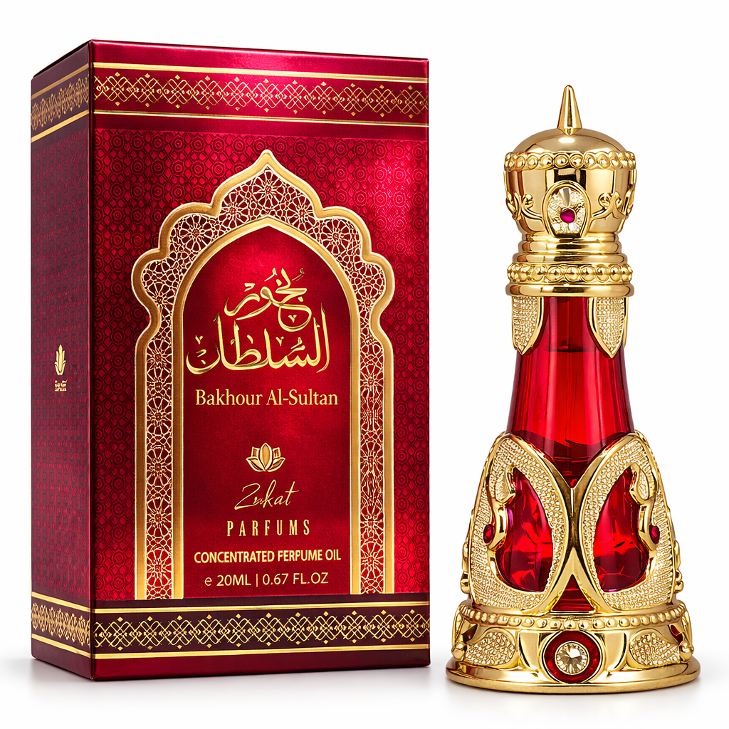 Zakat Perfumes | Bakhour Al Sultan Pure Concentrated Oil Perfume | Women's Fragrance | 20 ML - 0.67 oz | Fruity - Sweet Notes
