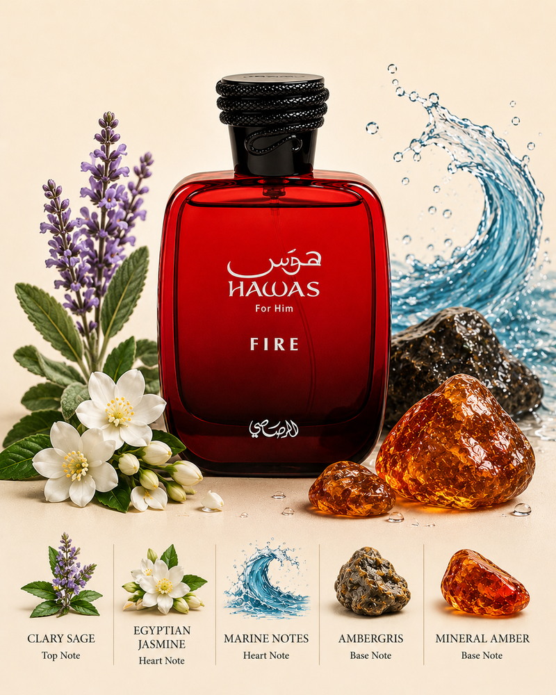 Rasasi Hawas Fire for Him Eau de Parfum (100ml)