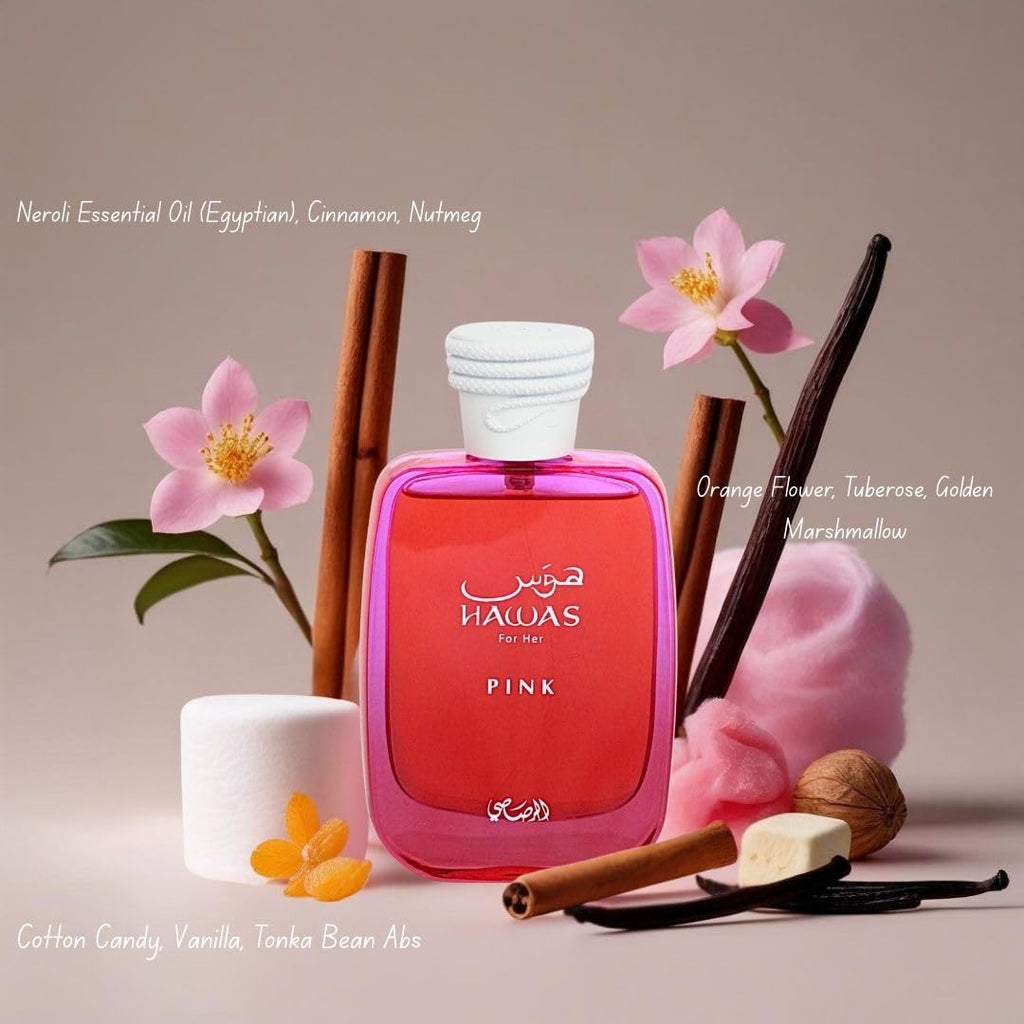 Hawas Pink by Rasasi – Eau de Parfum 100ml (Women)