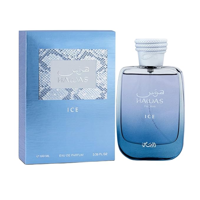 Hawas Ice for Men Eau de Parfum Spray 100ml (3.4 oz) by Rasasi