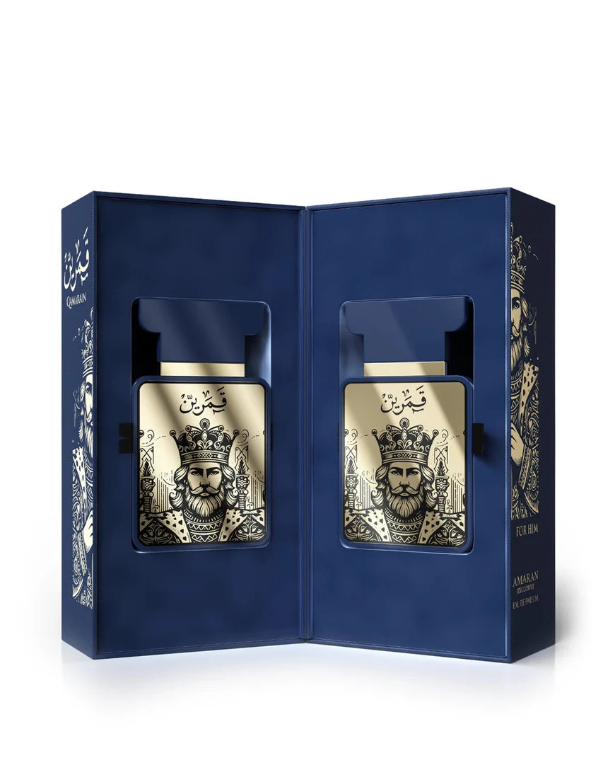Amaran | Qamarain for Him | Eau de Parfum | 3.4 fl oz - 100 ml | Men's Fragrance | Pineapple - Cedar & Oakmoss Notes