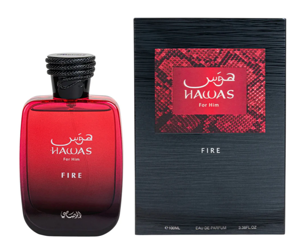 Hawas Fire for Him Eau de Parfum Spray 100ml (3.4 oz) by Rasasi