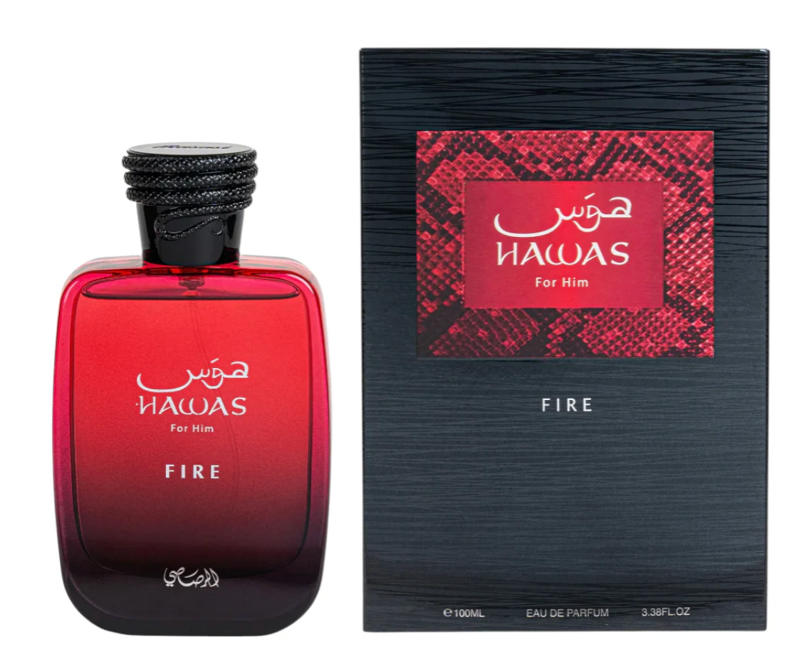 Hawas Fire for Him Eau de Parfum Spray 100ml (3.4 oz) by Rasasi