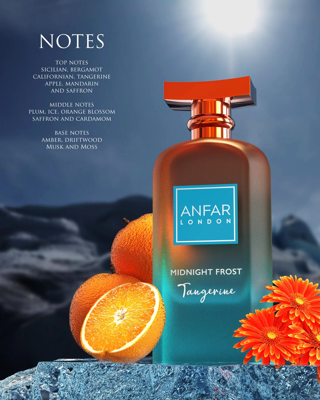 Anfar London Midnight Frost Tangerine Women & Men