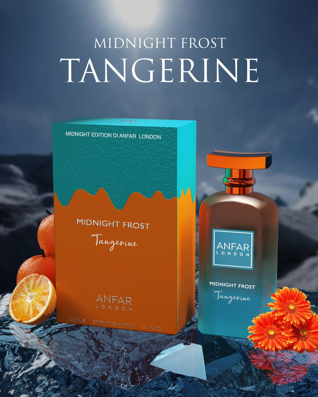 Anfar London Midnight Frost Tangerine Women & Men