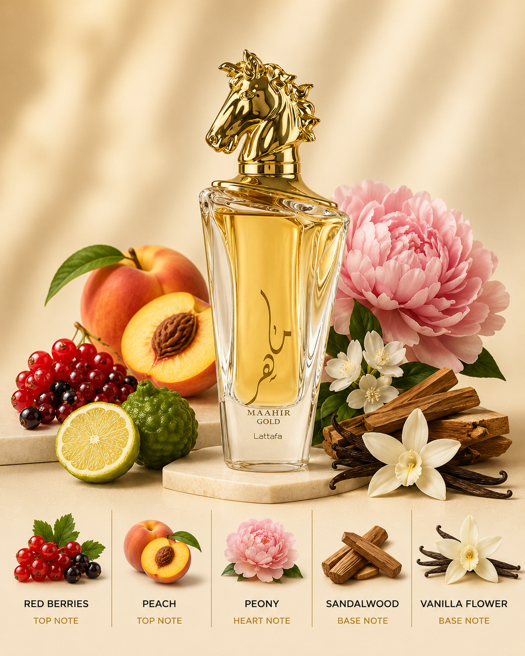 Lattafa Maahir Gold for Unisex Spray EDP 3.4 oz