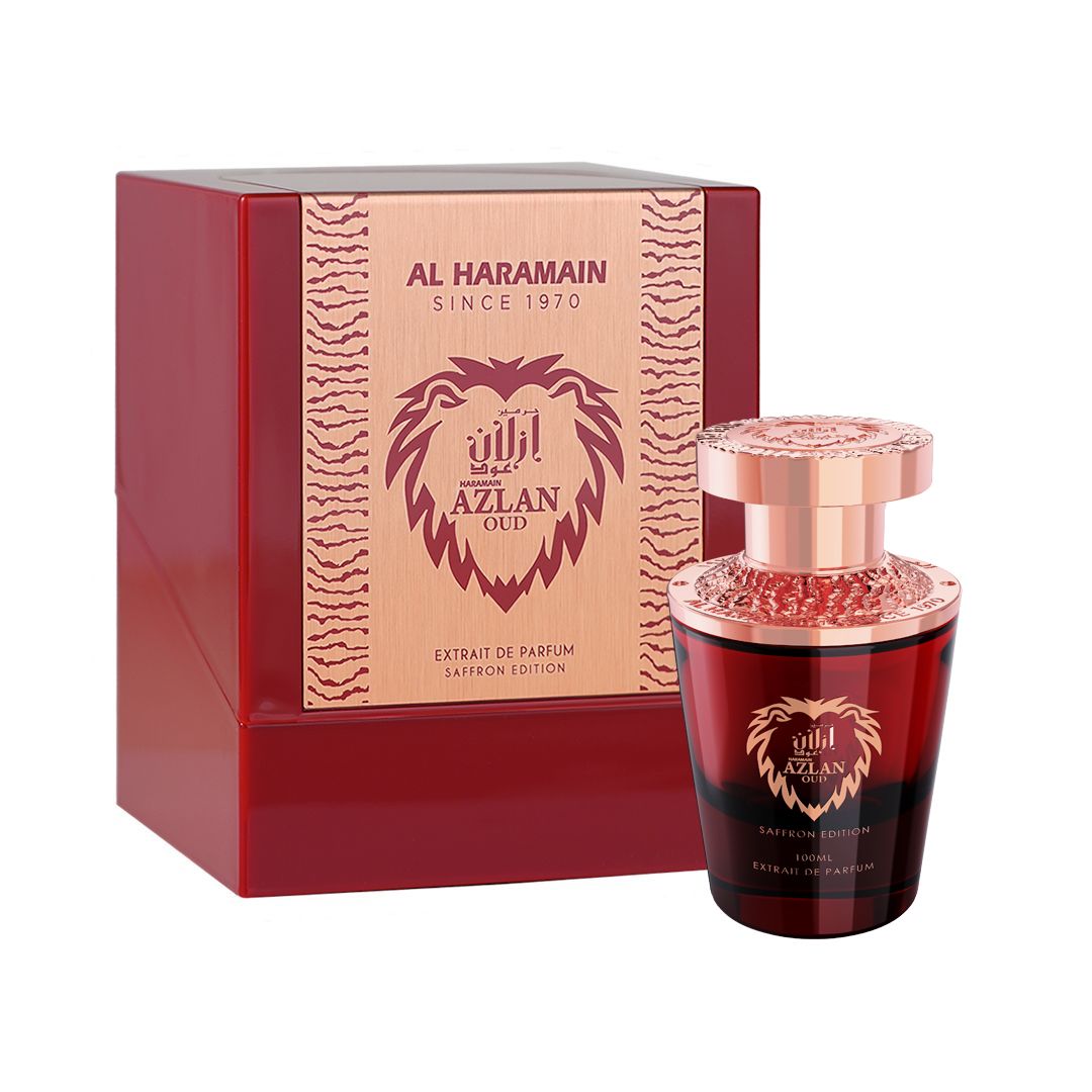 Al Haramain | Azlan Oud | Saffron Edition | Extrait De Parfum | Unisex Fragrance | 100 ML | 3.4 oz - Fruity + Floral Scent