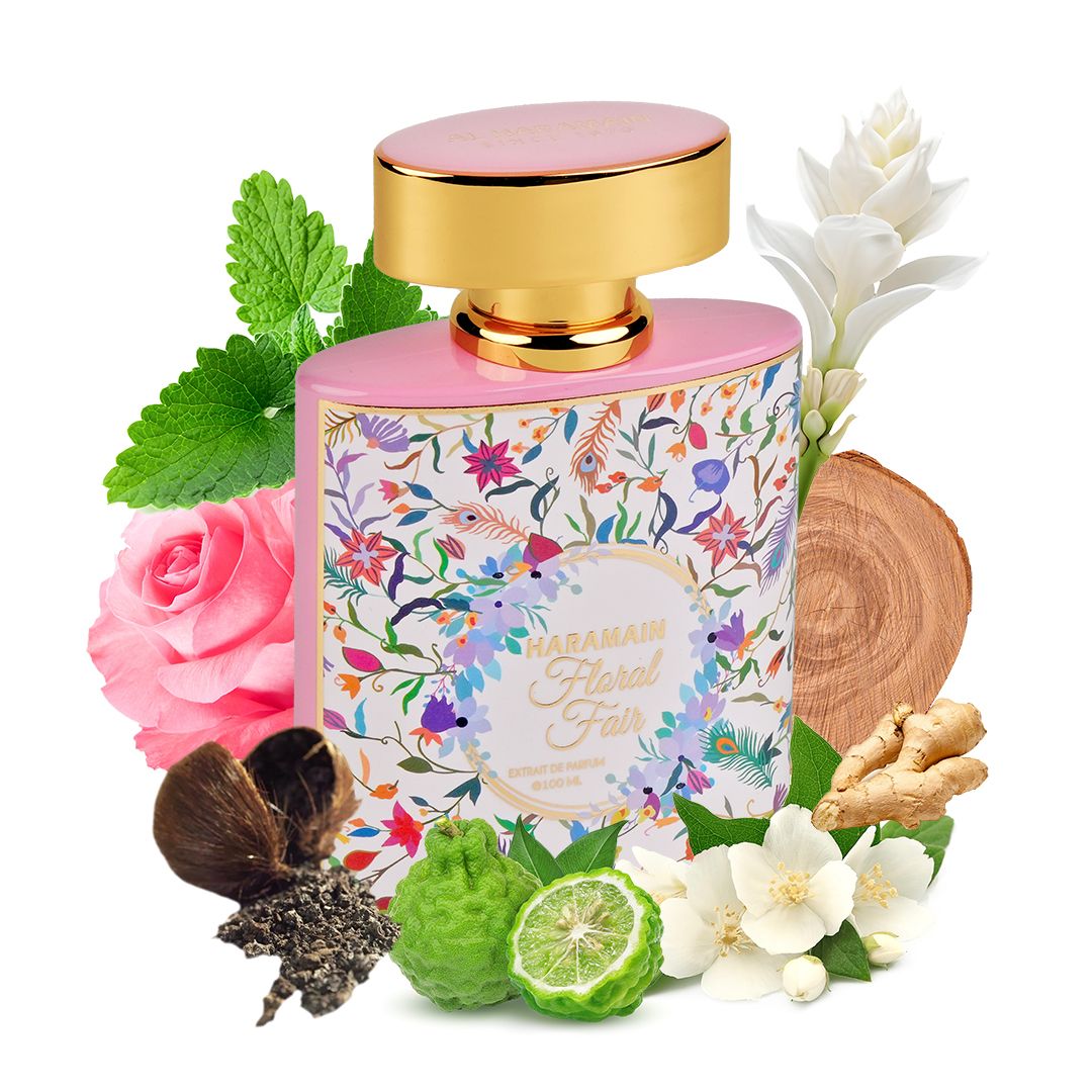 Al Haramain | Floral Fair | Extrait De Parfum | 100 ML | 3.33 oz | Women's Fragrance with Floral Notes | Liquid Edition Perfume Rose