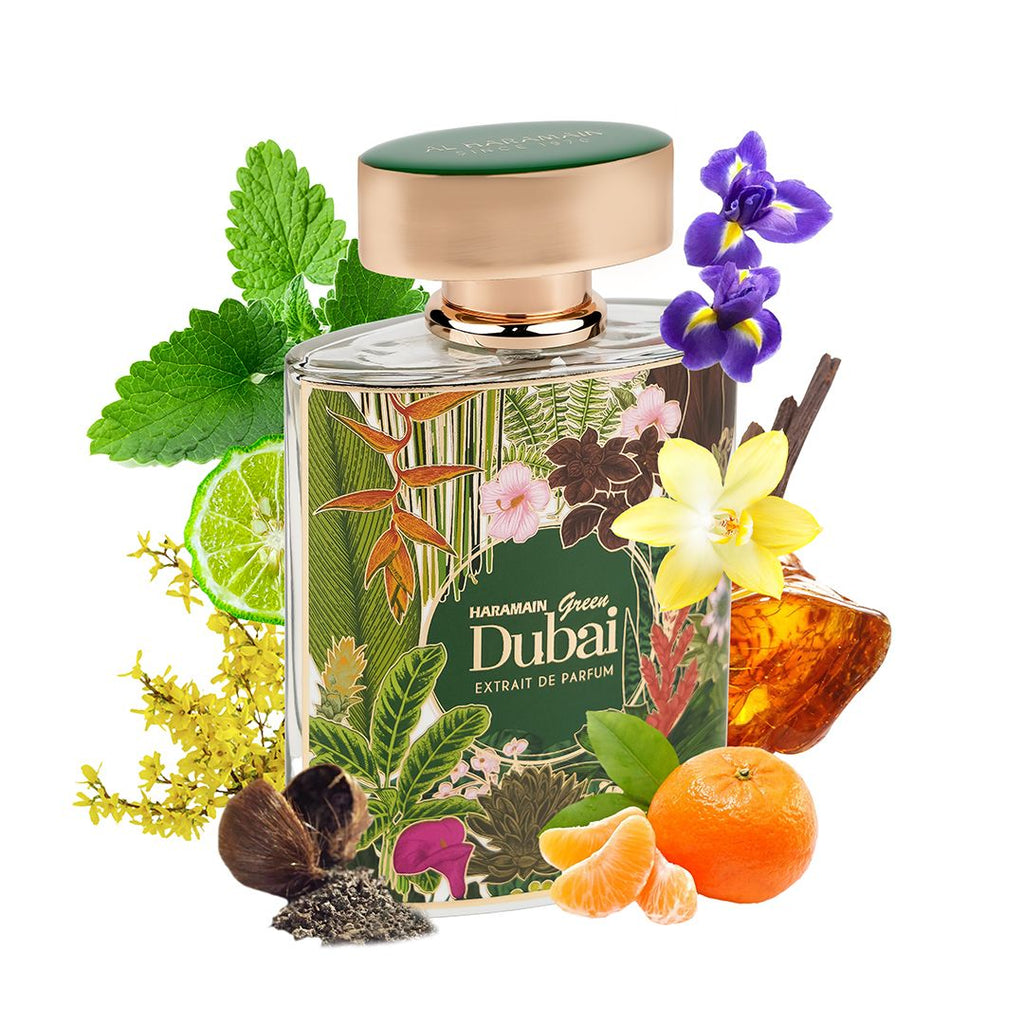 Al Haramain Perfumes | Green Dubai | Unisex Fragrance | Extrait de Parfum | 3.4 oz (100ml) Bottle | Long Lasting Scent