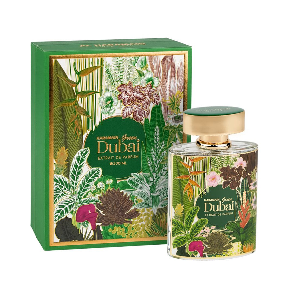 Al Haramain Perfumes | Green Dubai | Unisex Fragrance | Extrait de Parfum | 3.4 oz (100ml) Bottle | Long Lasting Scent