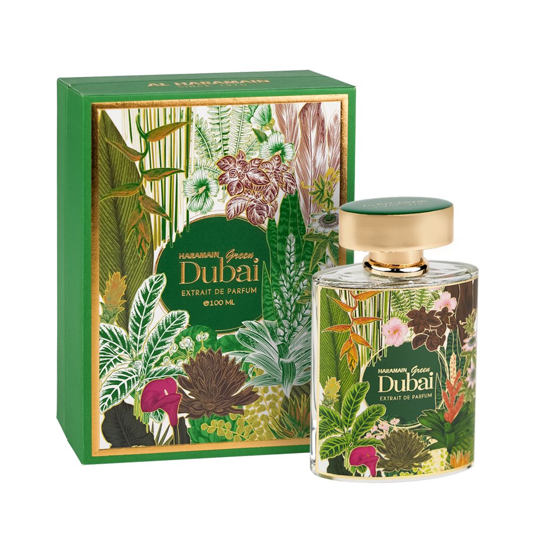 Al Haramain Perfumes | Green Dubai | Unisex Fragrance | Extrait de Parfum | 3.4 oz (100ml) Bottle | Long Lasting Scent