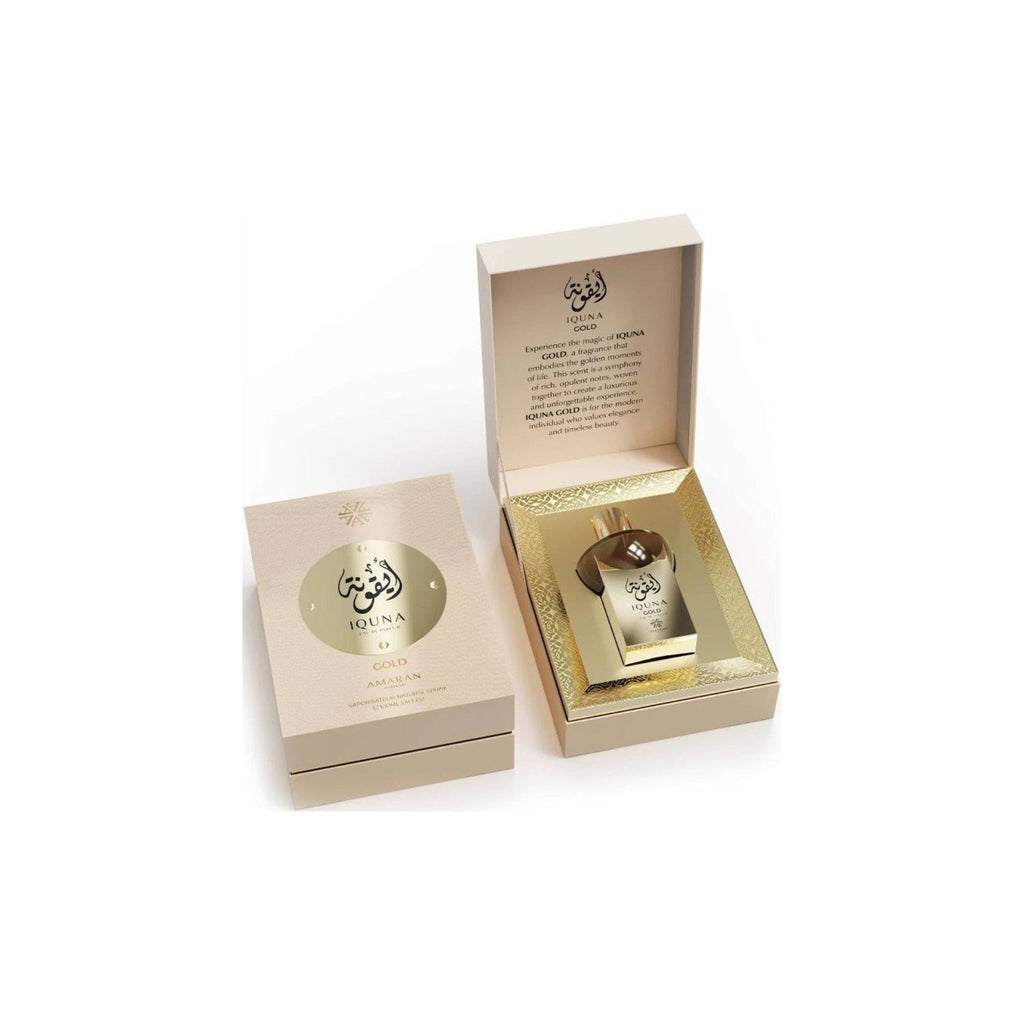 Amaran | Iquna | Gold | Eau De Parfum | Womems Fragrance | 100 ML | Vanilla, Lavender & Ginger